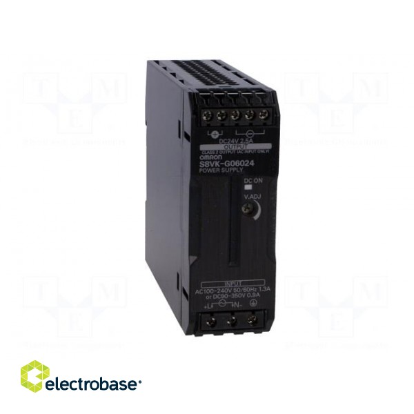 Power supply: switched-mode | for DIN rail | 60W | 24VDC | 2.5A | OUT: 1 image 9