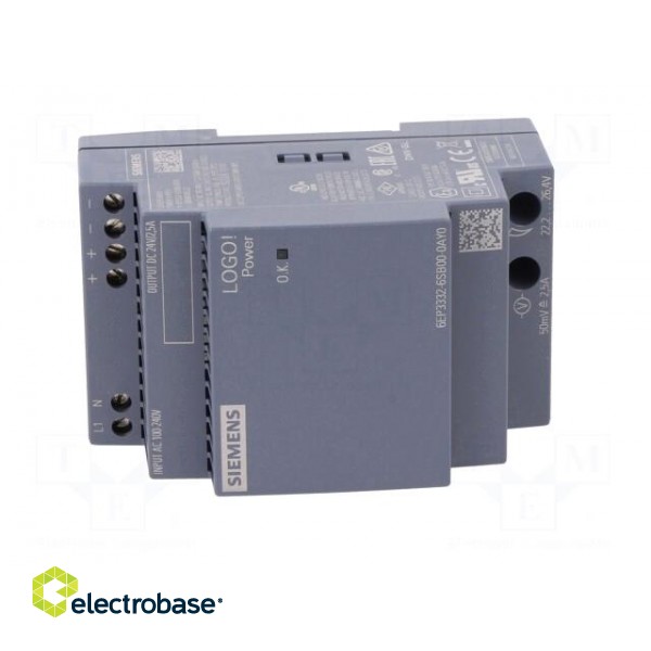 Power supply: switched-mode | 60W | 24VDC | 2.5A | 85÷264VAC | IP20 image 9