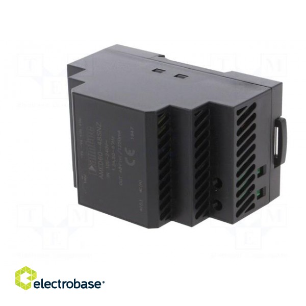 Power supply: switched-mode | 60W | 48VDC | 1.25A | 85÷264VAC | 175g image 2
