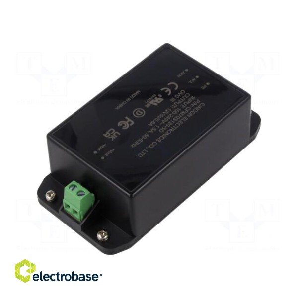 Power supply: switched-mode | 70W | 12VDC | 5.8A | 80÷264VAC | -30÷80°C image 2