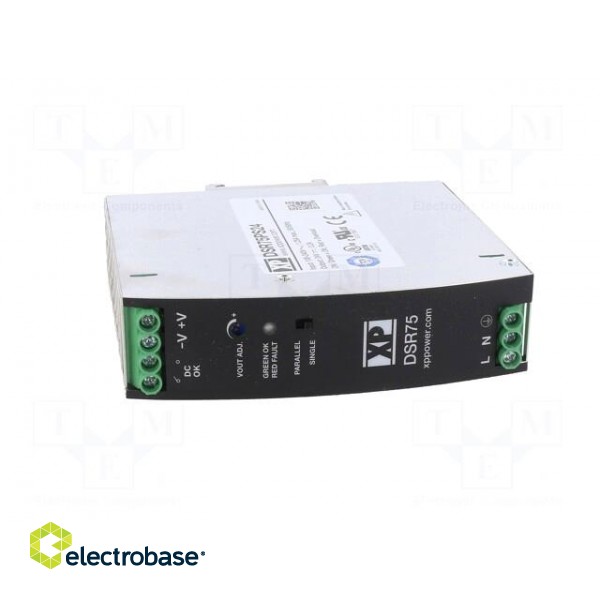 Power supply: switched-mode | for DIN rail | 75W | 24VDC | 3.2A | 91% image 9