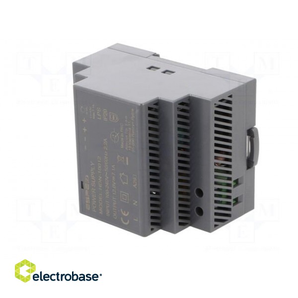 Power supply: switched-mode | for DIN rail | 90W | 12VDC | 7.1A | OUT: 1 image 2