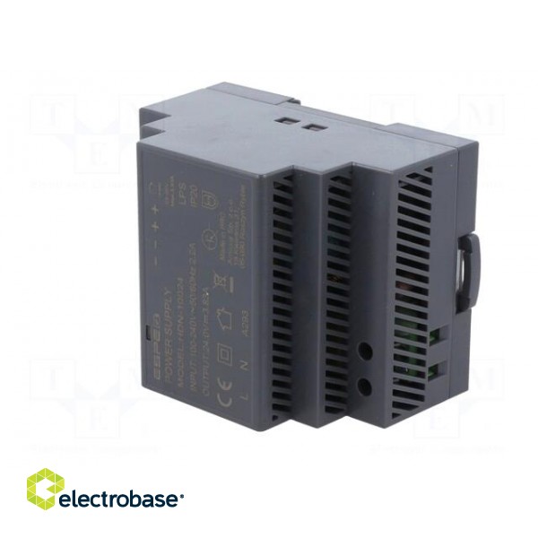 Power supply: switched-mode | for DIN rail | 90W | 24VDC | 3.83A | 89% image 2