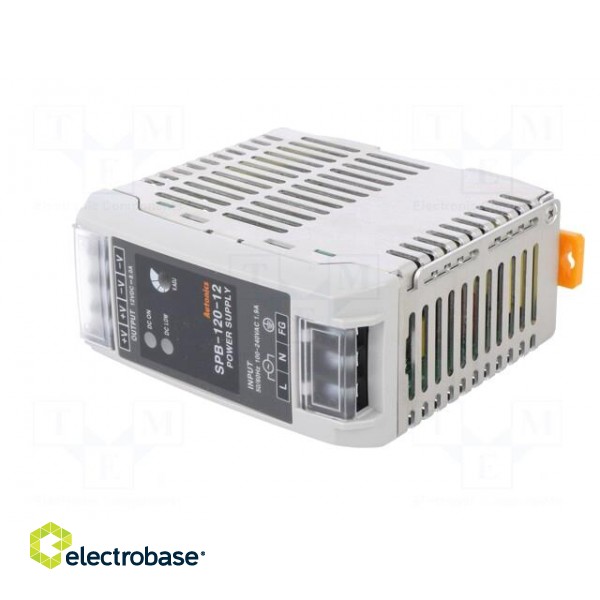 Power supply: switched-mode | for DIN rail | 96W | 12VDC | 8A | IP20 image 2