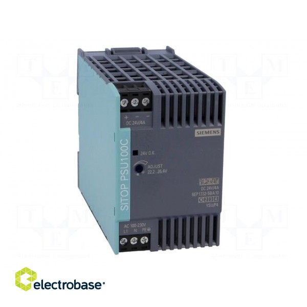 Power supply: switched-mode | 96W | 24VDC | 4A | 85÷264VAC | 110÷300VDC image 9
