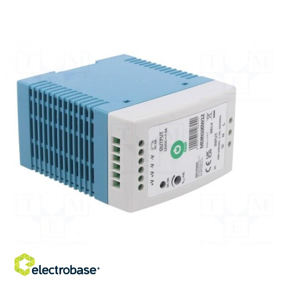Power supply: switched-mode | for DIN rail | 100W | 12VDC | OUT: 1 image 8