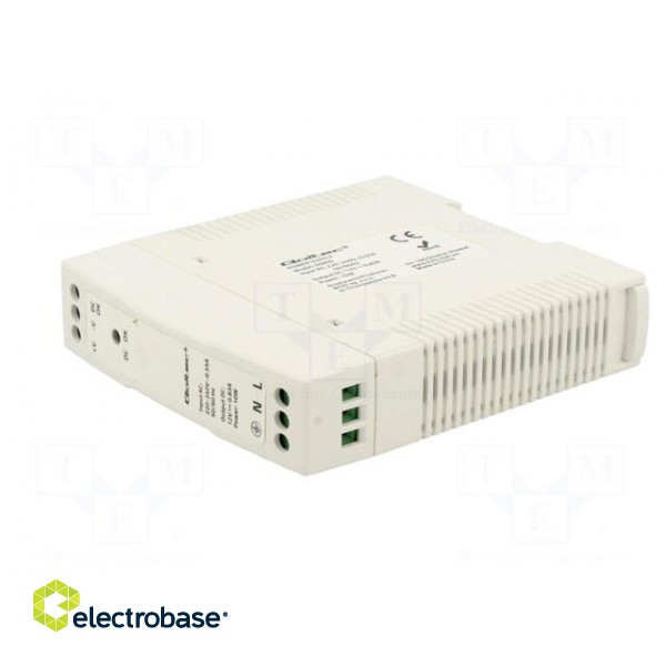 Power supply: switched-mode | for DIN rail | 10W | 12VDC | 0.83A | IP20 фото 2