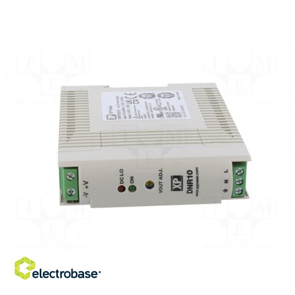 Power supply: switched-mode | for DIN rail | 10W | 12VDC | 840mA | 75% image 9