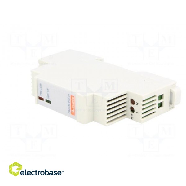 Power supply: switched-mode | for DIN rail | 10W | 24VDC | 0.42A | 80% image 2