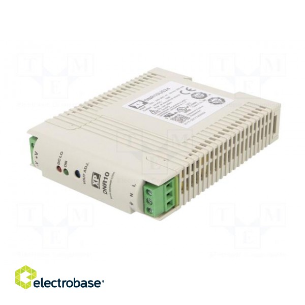 Power supply: switched-mode | for DIN rail | 10W | 24VDC | 420mA | 76% image 2
