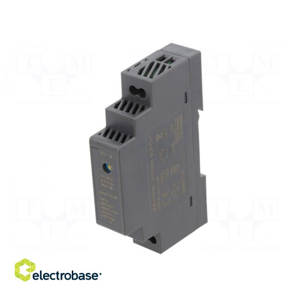 Power supply: switched-mode | for DIN rail | 10W | 5VDC | 2A | OUT: 1 фото 1
