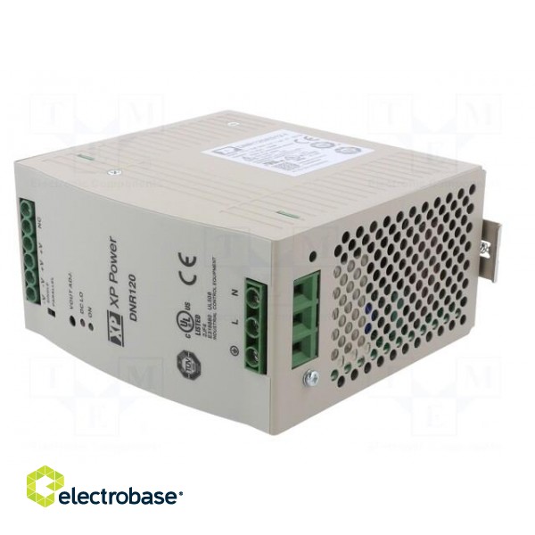 Power supply: switched-mode | for DIN rail | 120W | 12VDC | 10A | 84% image 2