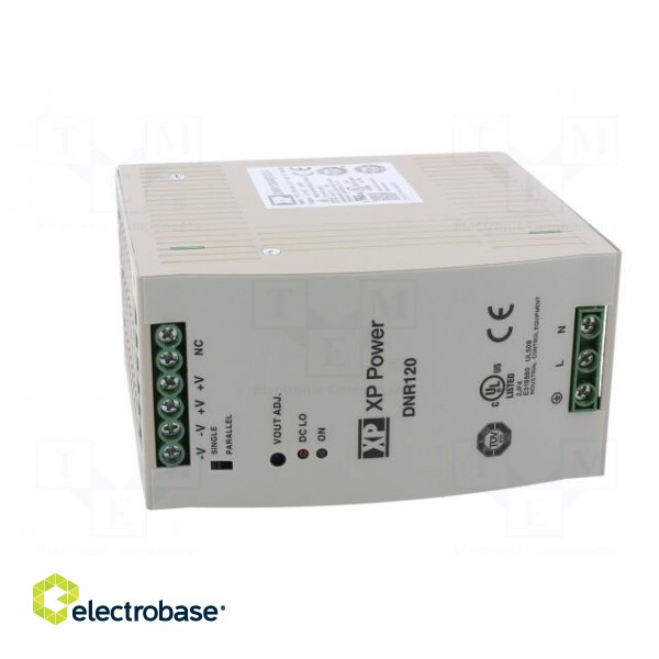 Power supply: switched-mode | for DIN rail | 120W | 12VDC | 10A | 84% image 9