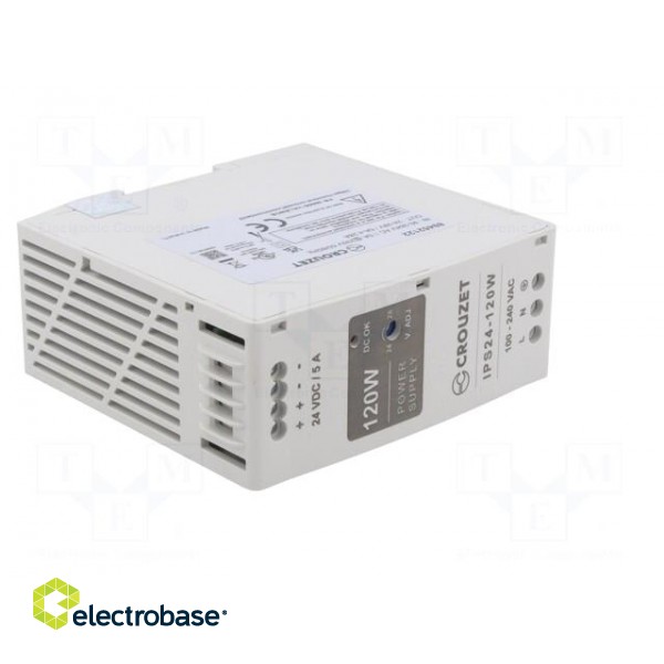 Power supply: switched-mode | for DIN rail | 120W | 24VDC | 5A | 89% image 8