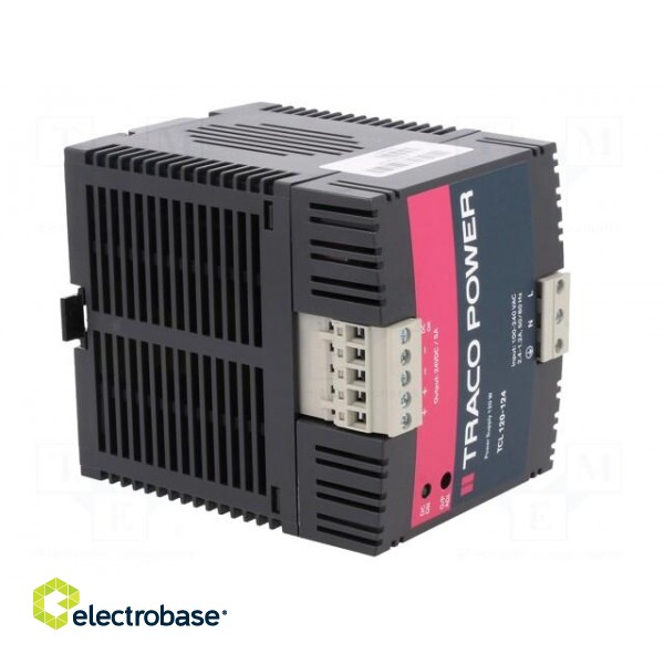 Power supply: switched-mode | for DIN rail | 120W | 24VDC | 5A | IP20 paveikslėlis 8