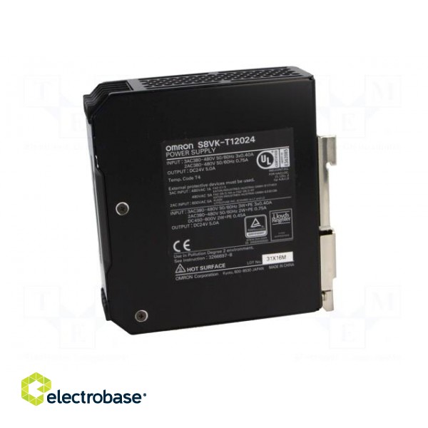 Power supply: switched-mode | 120W | 24VDC | 5A | 450÷600VDC | OUT: 1 фото 3