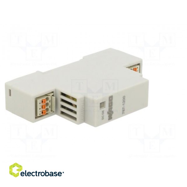 Power supply: switched-mode | for DIN rail | 12W | 24VDC | 500mA | 83% paveikslėlis 8