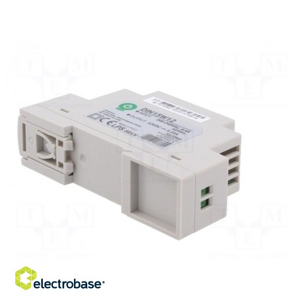 Power supply: switched-mode | for DIN rail | 15W | 12VDC | 0÷1.25A image 6