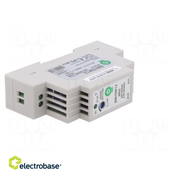 Power supply: switched-mode | for DIN rail | 15W | 12VDC | 0÷1.25A image 8
