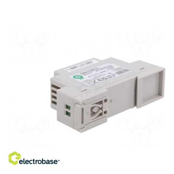 Power supply: switched-mode | for DIN rail | 15W | 15VDC | 0÷1A | OUT: 1 фото 4