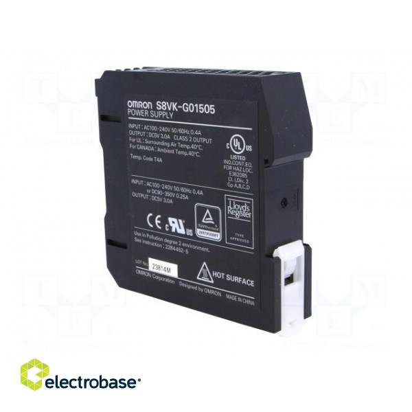 Power supply: switched-mode | 15W | 5VDC | 3A | 85÷264VAC | 90÷350VDC image 4