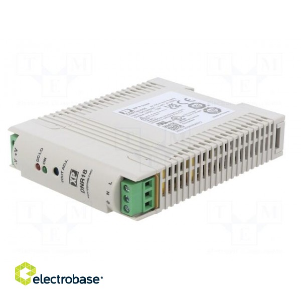 Power supply: switched-mode | for DIN rail | 18W | 5VDC | 3A | -20÷70°C image 2