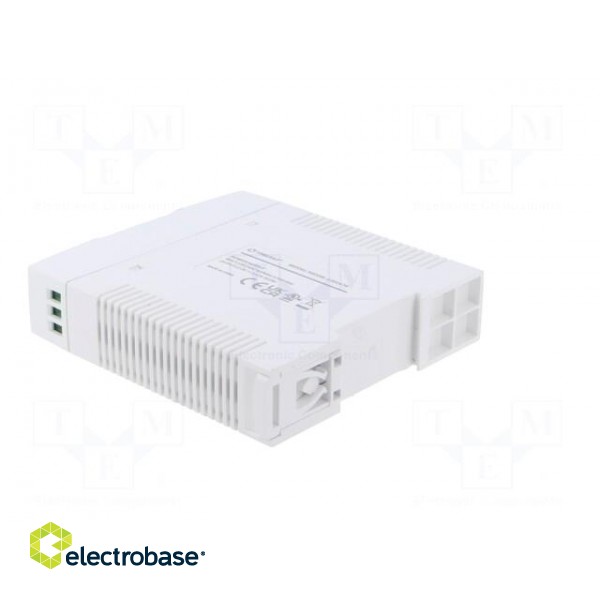 Power supply: switched-mode | for DIN rail | 20W | 12VDC | 1.67A | 80% paveikslėlis 4