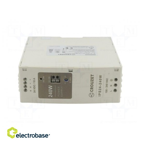 Power supply: switched-mode | for DIN rail | 240W | 24VDC | 10A | 93% image 9