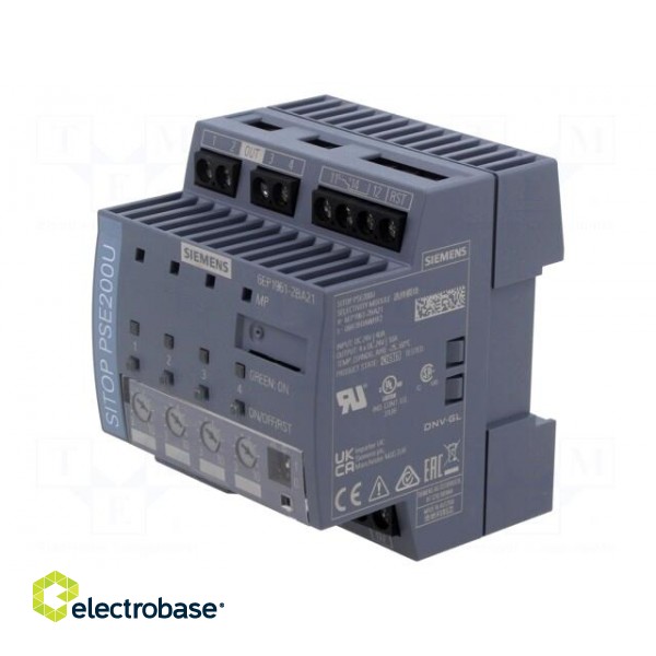 Power supply: switched-mode | for DIN rail | 24VDC | 3÷10A | 24VDC