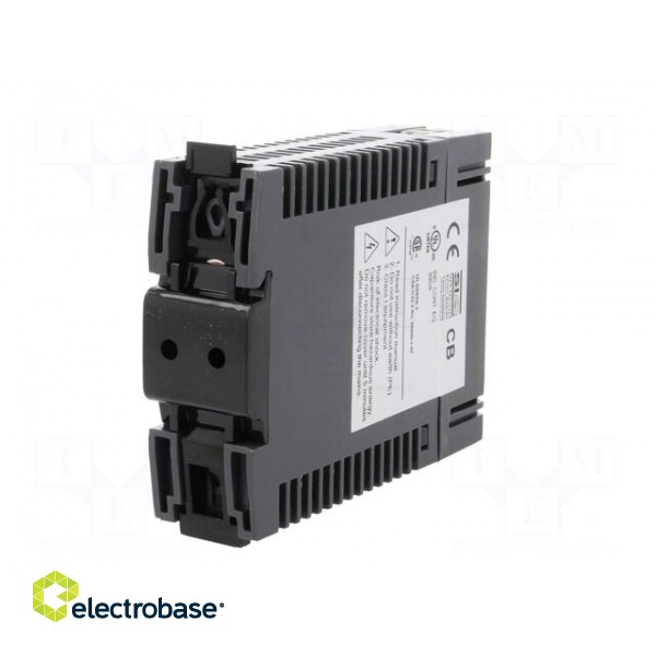 Power supply: switched-mode | for DIN rail | 24W | 12VDC | 2A | IP20 image 6
