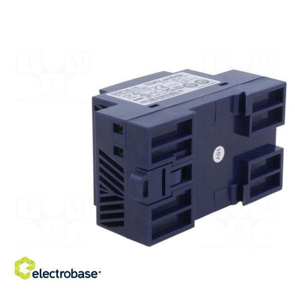 Power supply: switched-mode | for DIN rail | 30W | 15VDC | 2A | 83% image 4