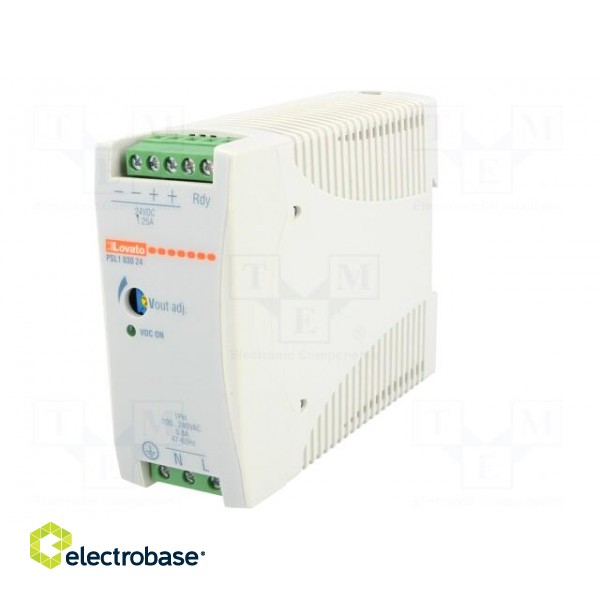 Power supply: switched-mode | for DIN rail | 30W | 24VDC | 1.25A | 86% image 2