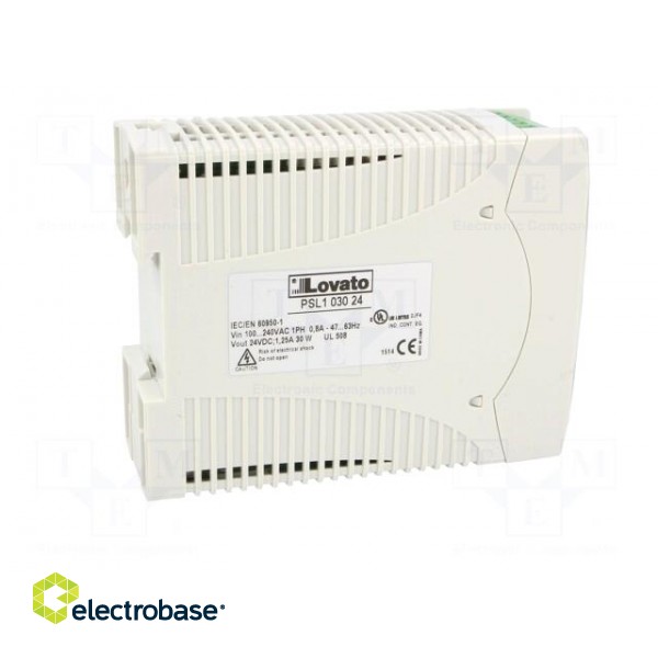 Power supply: switched-mode | 30W | 24VDC | 1.25A | 85÷264VAC | 336g paveikslėlis 7