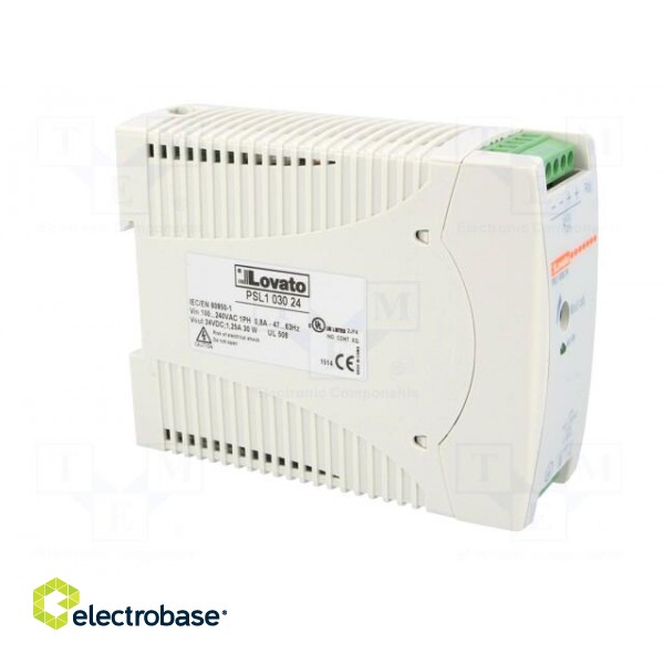 Power supply: switched-mode | for DIN rail | 30W | 24VDC | 1.25A | 86% image 8