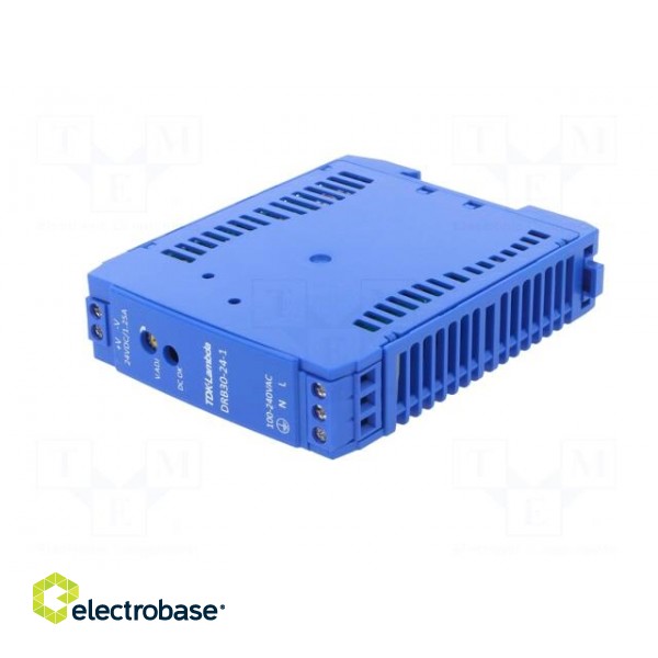 Power supply: switched-mode | 30W | 24VDC | 1.25A | 85÷264VAC | 95g фото 2