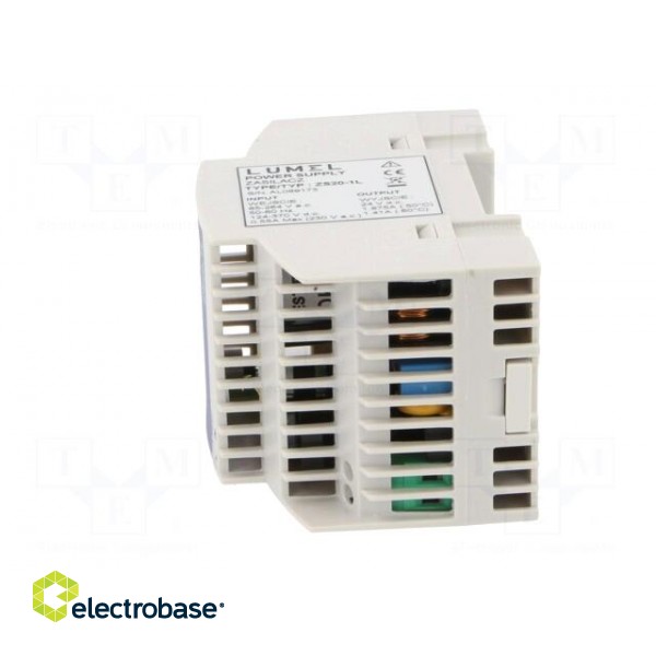 Power supply: switched-mode | for DIN rail | 45W | 24VDC | 1.75A | 87% paveikslėlis 3