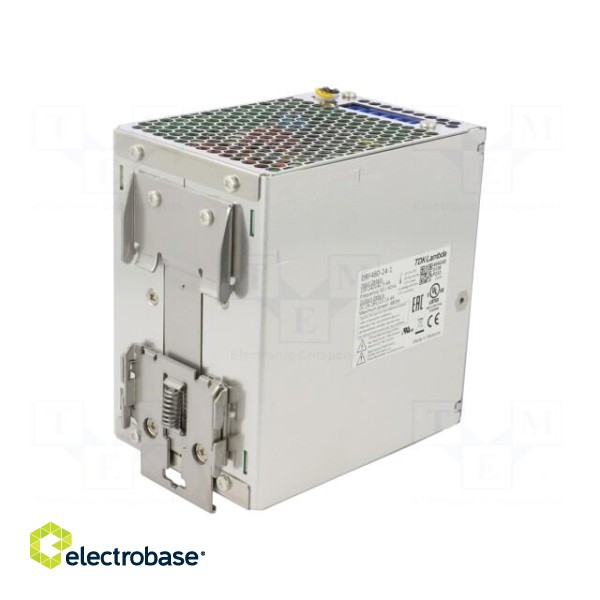 Power supply: switching | for DIN rail | 480W | 24VDC | 20A | 85÷264VAC фото 2