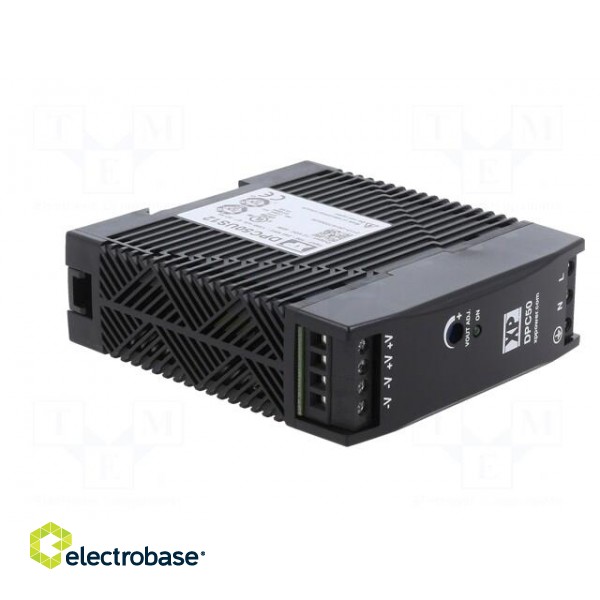 Power supply: switched-mode | for DIN rail | 50W | 12VDC | 4A | 86% image 9