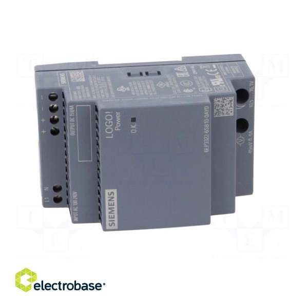 Power supply: switched-mode | for DIN rail | 60W | 15VDC | 4A | IP20 image 9