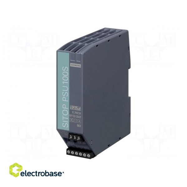 Power supply: switched-mode | for DIN rail | 60W | 24VDC | 2.5A | IP20 фото 1