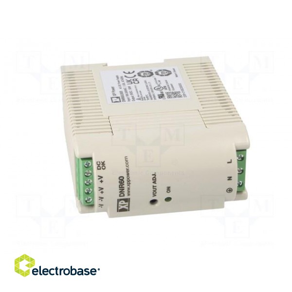 Power supply: switched-mode | for DIN rail | 60W | 5VDC | 10A | 79% image 9