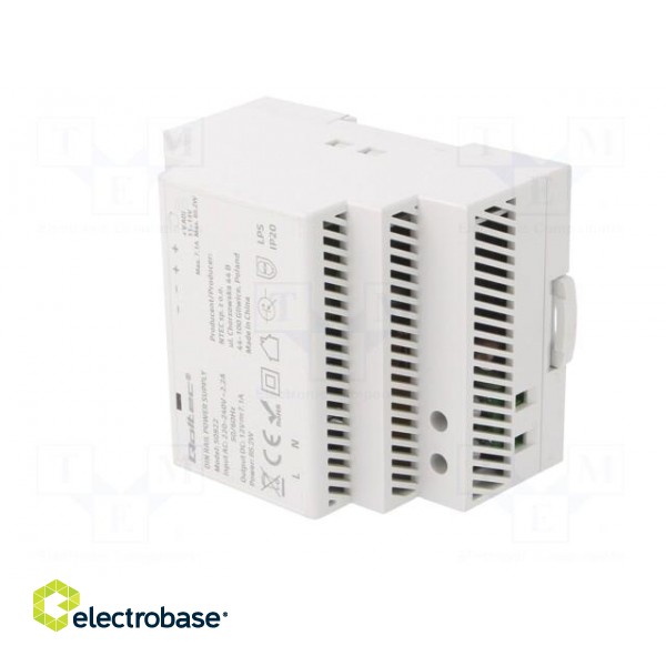 Power supply: switched-mode | for DIN rail | 85W | 12VDC | 7.1A | IP20 image 2