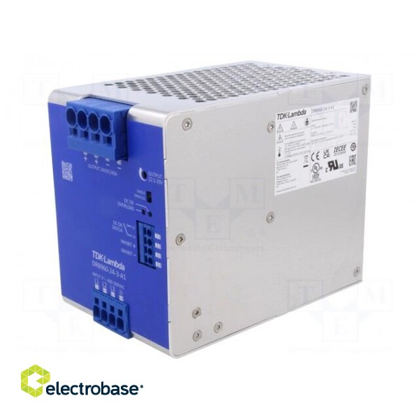 Power supply: switched-mode | for DIN rail | 960W | 24VDC | 40A | DRB