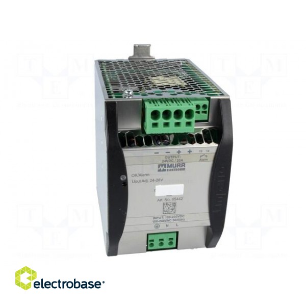 Power supply: switched-mode | modular | 480W | 24VDC | 23.6A | IP20 фото 9