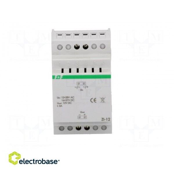 Power supply: switched-mode stabiliser | 12VDC | 3A | 12÷28VAC | 150g image 9
