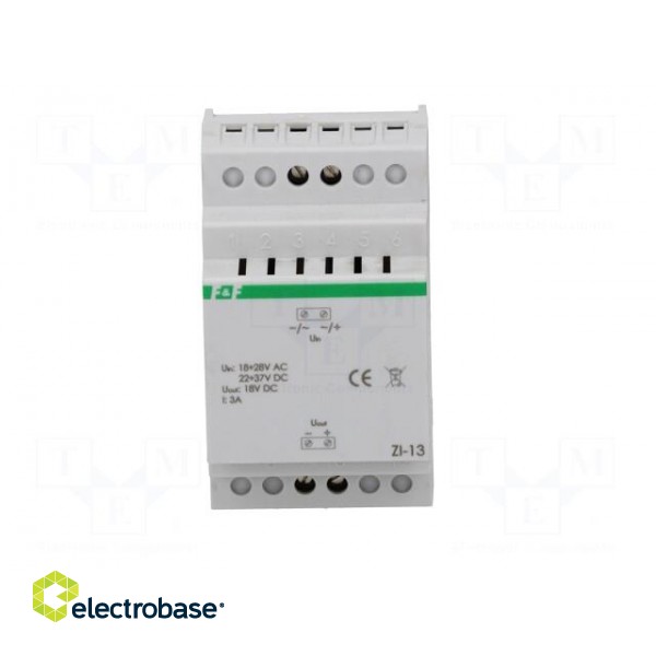 Power supply: switched-mode stabiliser | 18VDC | 3A | 18÷28VAC | 150g фото 9