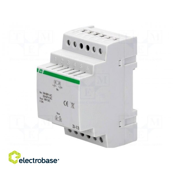 Power supply: switched-mode stabiliser | 18VDC | 3A | 18÷28VAC | 150g paveikslėlis 1