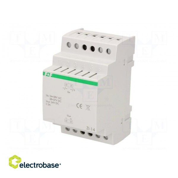 Power supply: switched-mode stabiliser | 24VDC | 3A | 24÷28VAC | 150g image 2