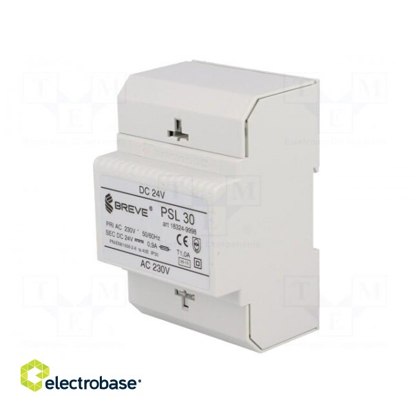 Power supply: transformer type | for DIN rail,non-stabilised image 1
