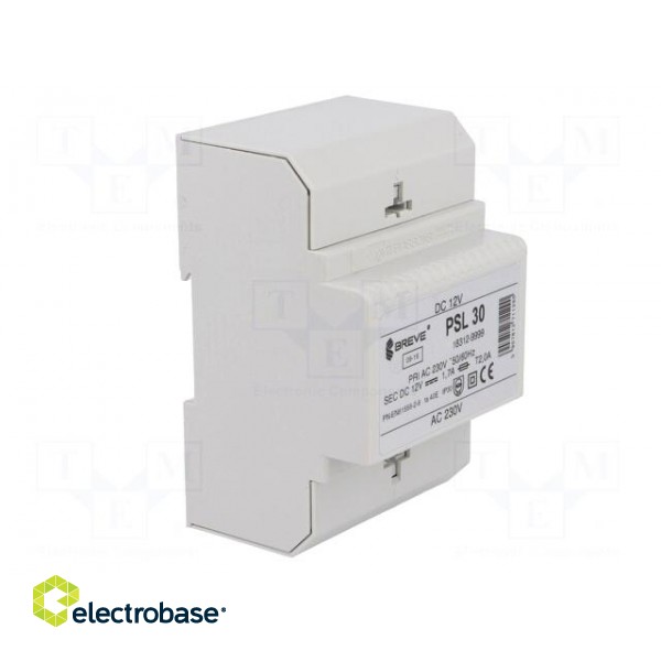 Power supply: transformer type | non-stabilised | 20W | 12VDC | 1.7A image 8